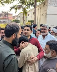 Rana Faisal Hayat greeting a supporter