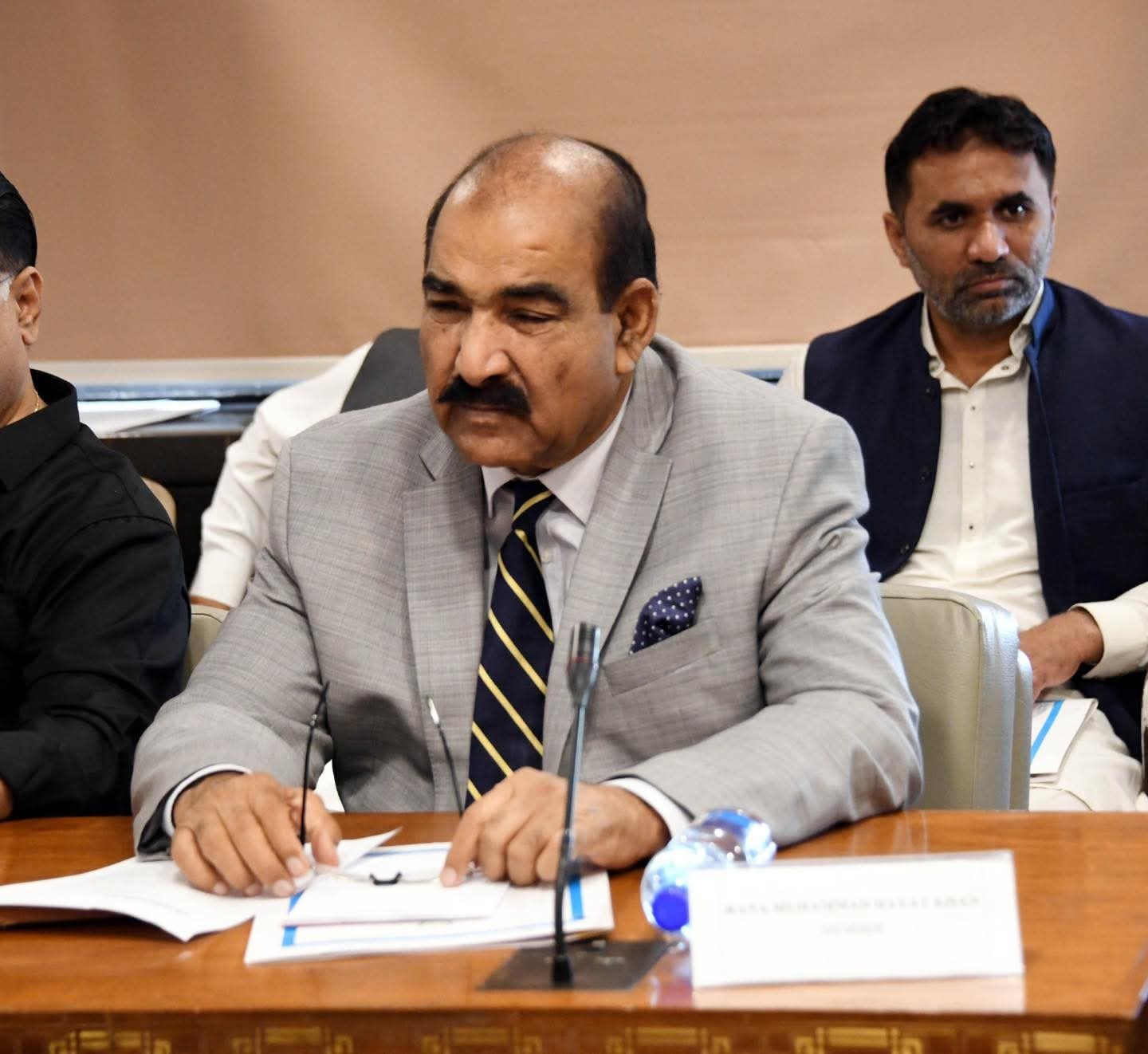 Rana Muhammad Hayat at an official committee session