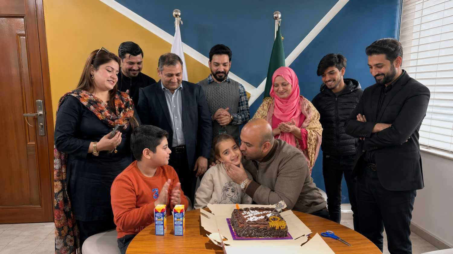Rana Sikandar with Students